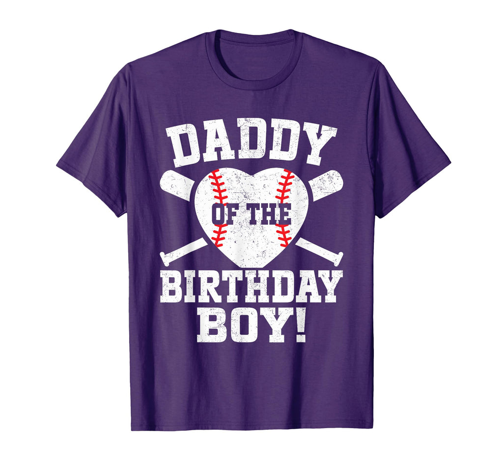 Daddy Birthday Baseball Birthday T-Shirt - Streetwear Style Men Women - T-Shirt, Sweatshirt, Hoodie