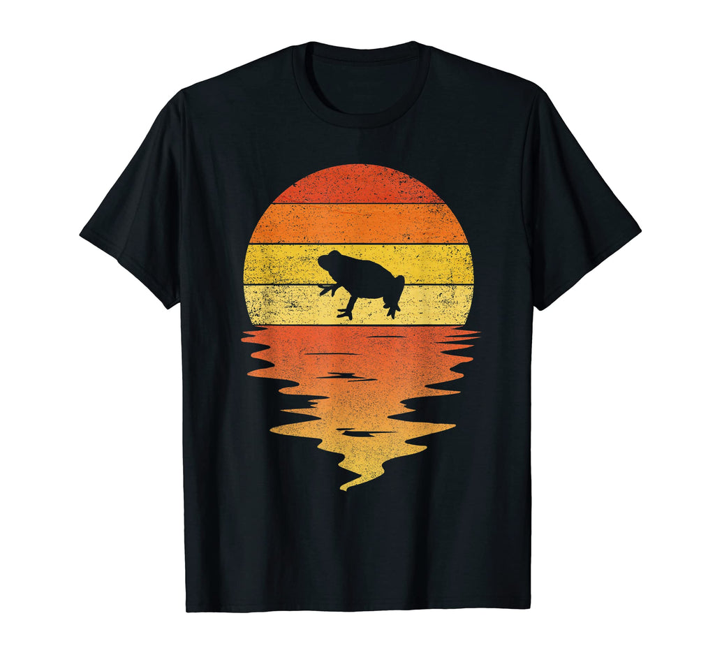 Frog Sunset 70S Frog T-Shirt - Novelty Apparel Men Women - T-Shirt, Sweatshirt, Hoodie