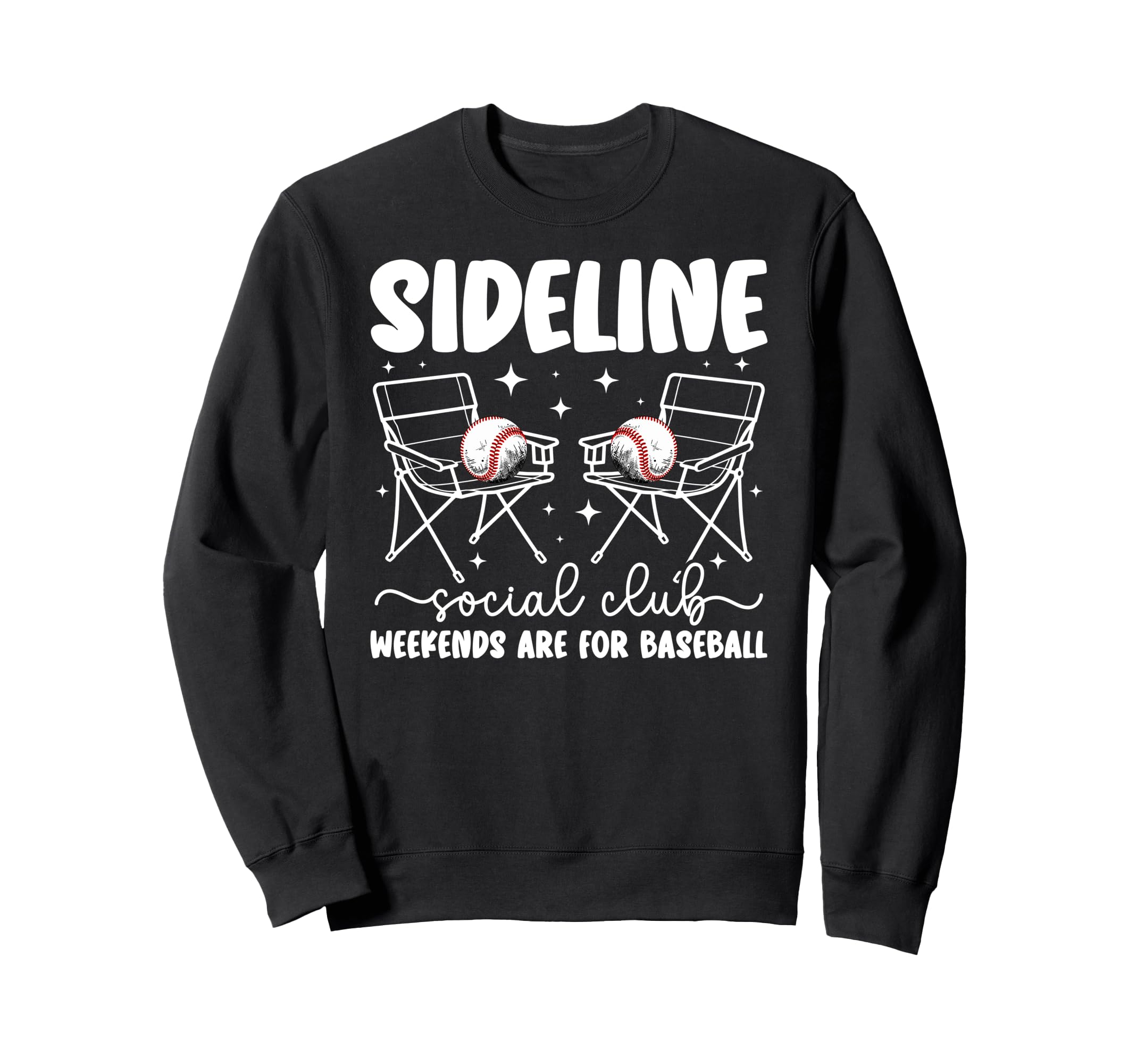 Sideline Social Club Baseball Mom Sweatshirt - Aesthetic Graphic Men Women - T-Shirt, Sweatshirt, Hoodie