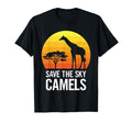Save Sky Camels Zoo Animal Sunset T-Shirt - Fun Novelty Design Unisex - T-Shirt, Sweatshirt, Hoodie