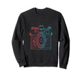 Photography Camera Photographer Sweatshirt - Graphic Print for Adults - T-Shirt, Sweatshirt, Hoodie