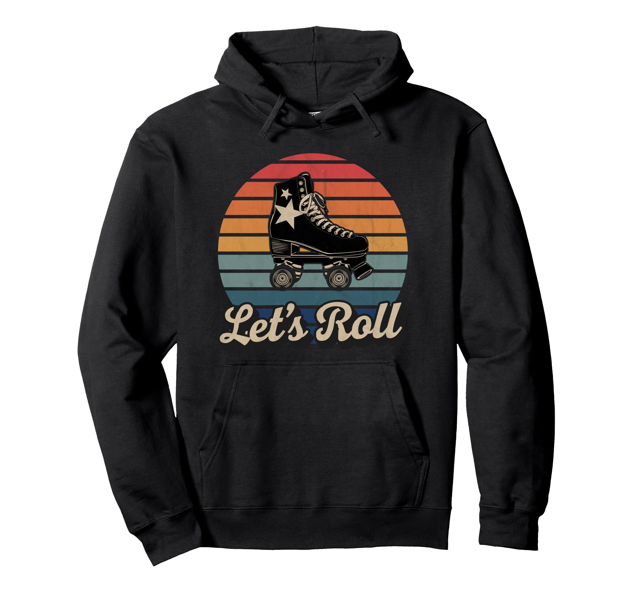 Let S Roll Roller Skating Skater Skate Hoodie - Minimalist Print Unisex - T-Shirt, Sweatshirt, Hoodie