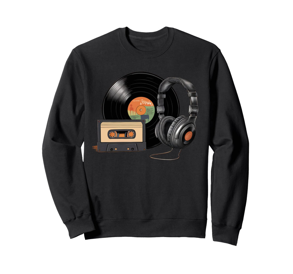 Never Forget Old School Cassette Sweatshirt - Streetwear Style for Adults - T-Shirt, Sweatshirt, Hoodie