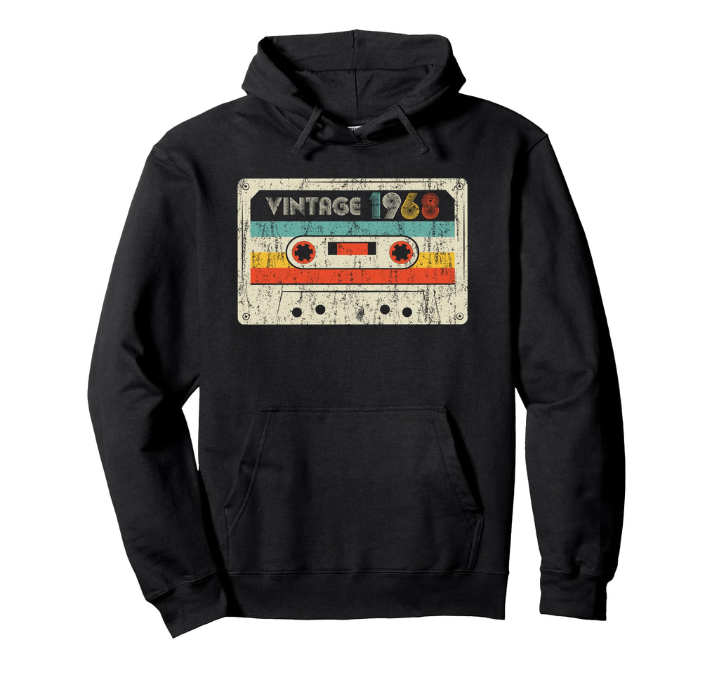 1968 Birthday 1968 Cassette Tape Hoodie - Unique Graphic Unisex - T-Shirt, Sweatshirt, Hoodie