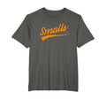 Text Only Smalls Distressed Orange T-Shirt - Unique Graphic Men Women - T-Shirt, Sweatshirt, Hoodie