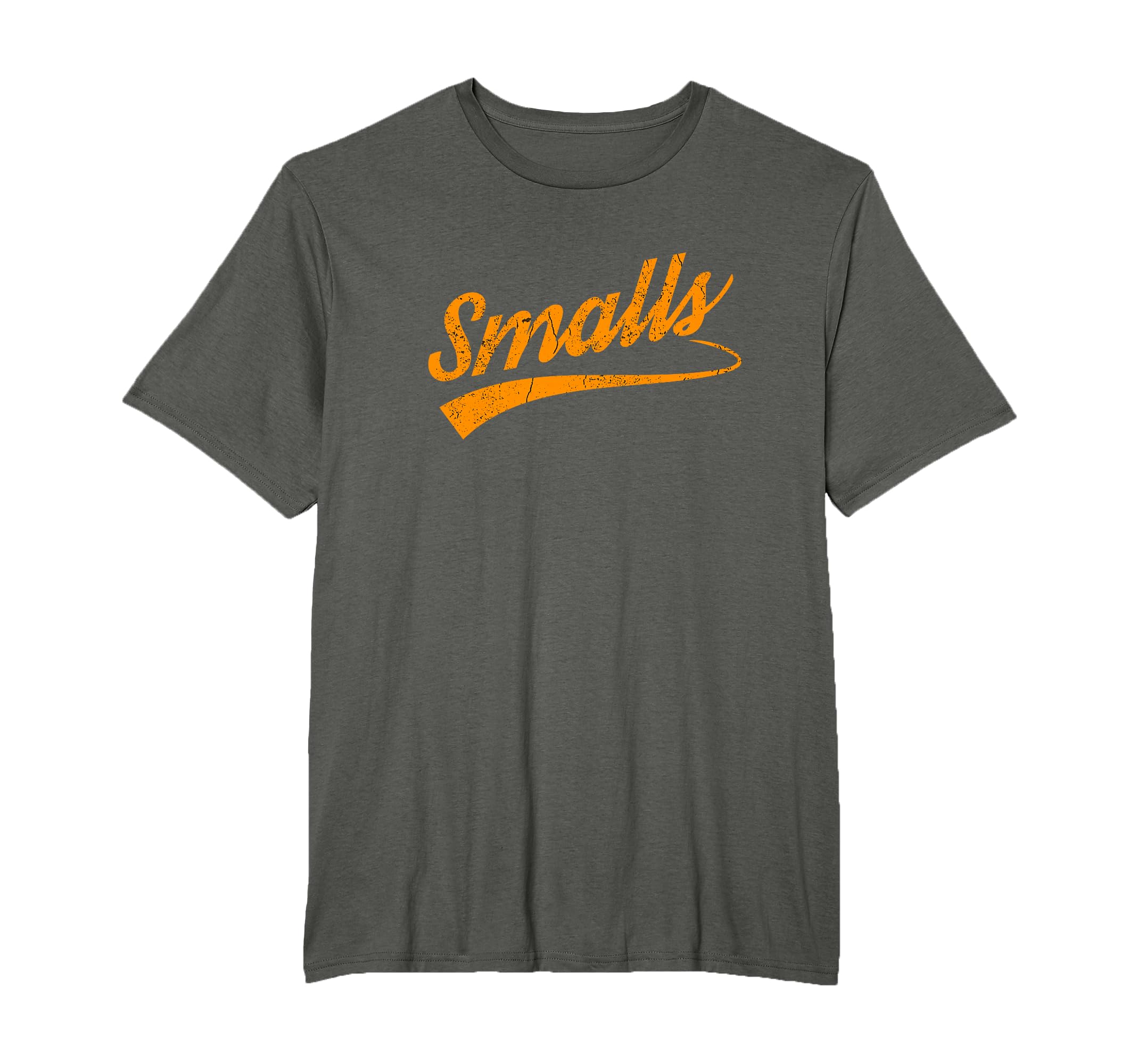 Text Only Smalls Distressed Orange T-Shirt - Unique Graphic Men Women - T-Shirt, Sweatshirt, Hoodie