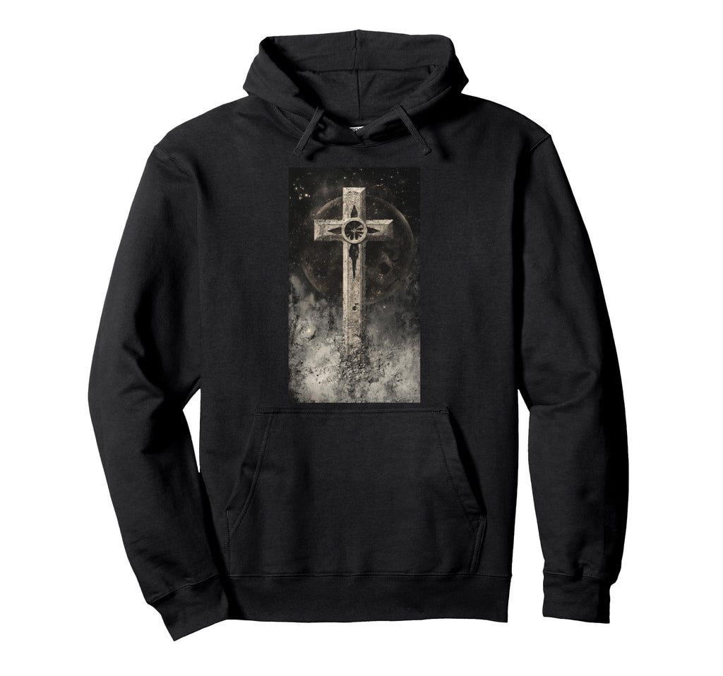 Gothic Cross Grunge Aesthetic Y2K Goth Hoodie - Custom Art Print Men Women - T-Shirt, Sweatshirt, Hoodie