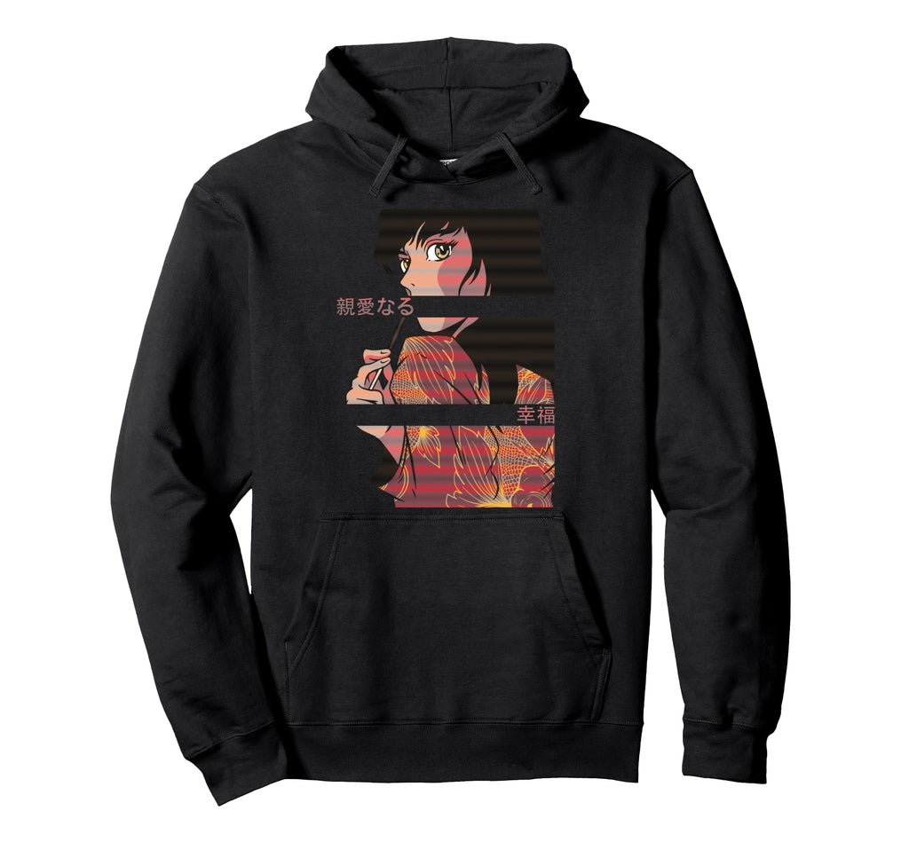 Anime Vaporwave Japan Culture Art Hoodie - Aesthetic Graphic Unisex - T-Shirt, Sweatshirt, Hoodie