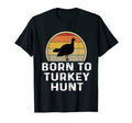 Funny Born To Turkey Hunt Fowl T-Shirt - Minimalist Print Men Women - T-Shirt, Sweatshirt, Hoodie
