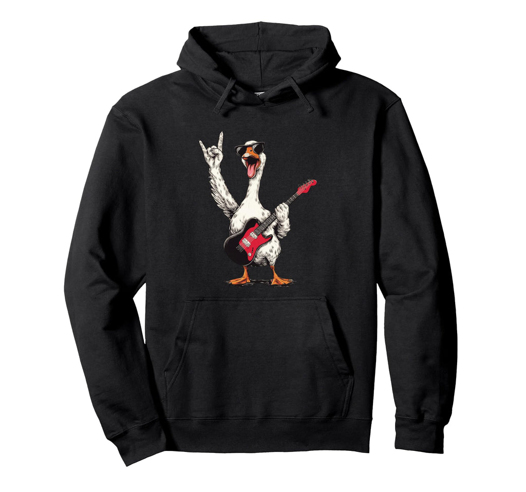 Funny Goose Rock Music Electric Hoodie - Aesthetic Graphic for Adults - T-Shirt, Sweatshirt, Hoodie
