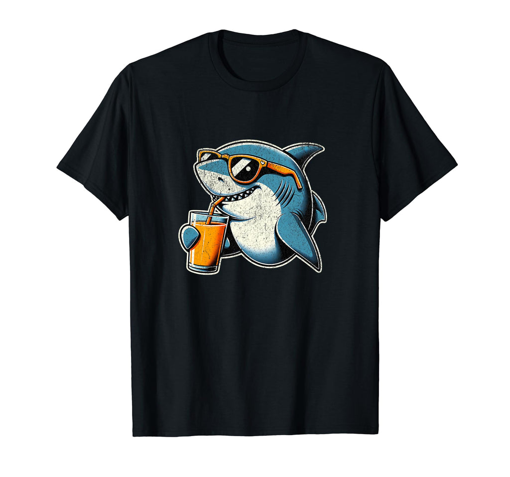 Funny Shark Sunglasses 70S 80S T-Shirt - Unique Graphic Unisex - T-Shirt, Sweatshirt, Hoodie