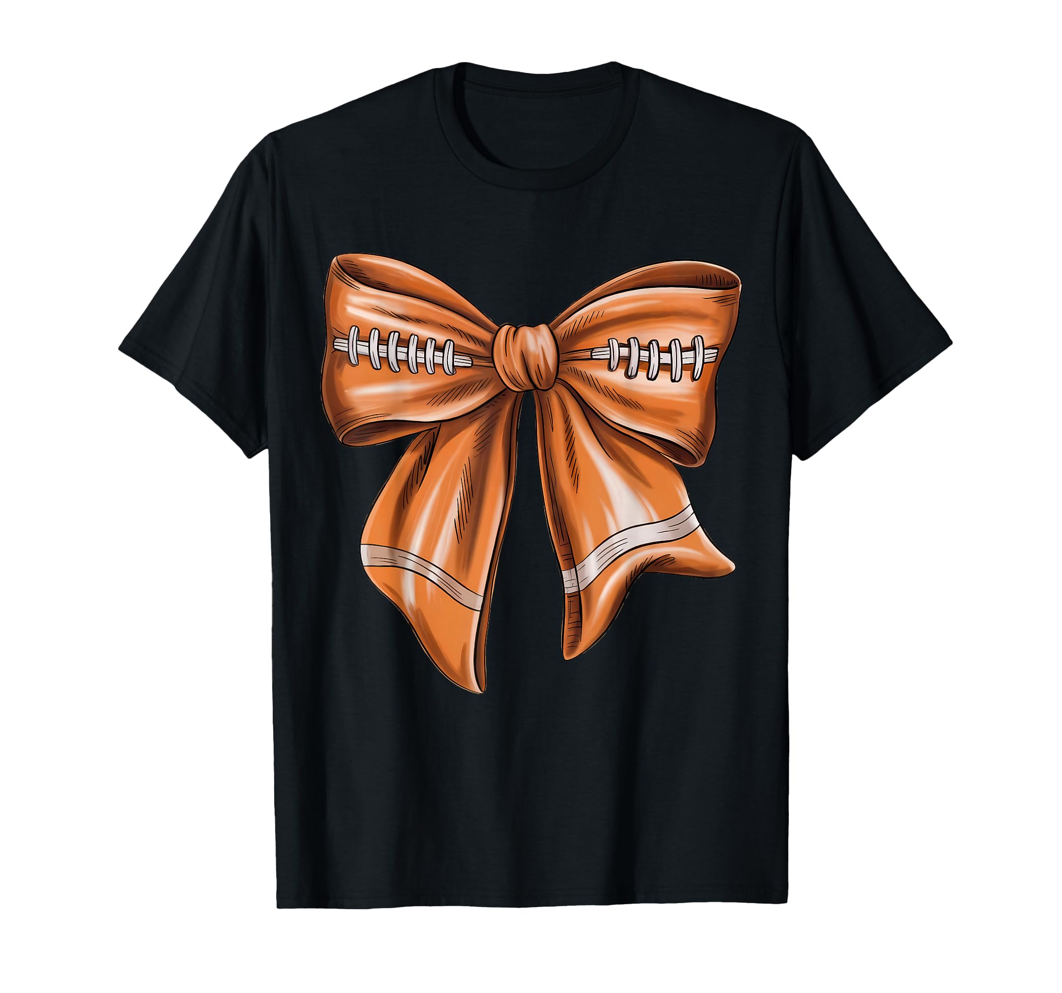 American Football Coquette Bow Game Day T-Shirt - Minimalist Print Unisex - T-Shirt, Sweatshirt, Hoodie