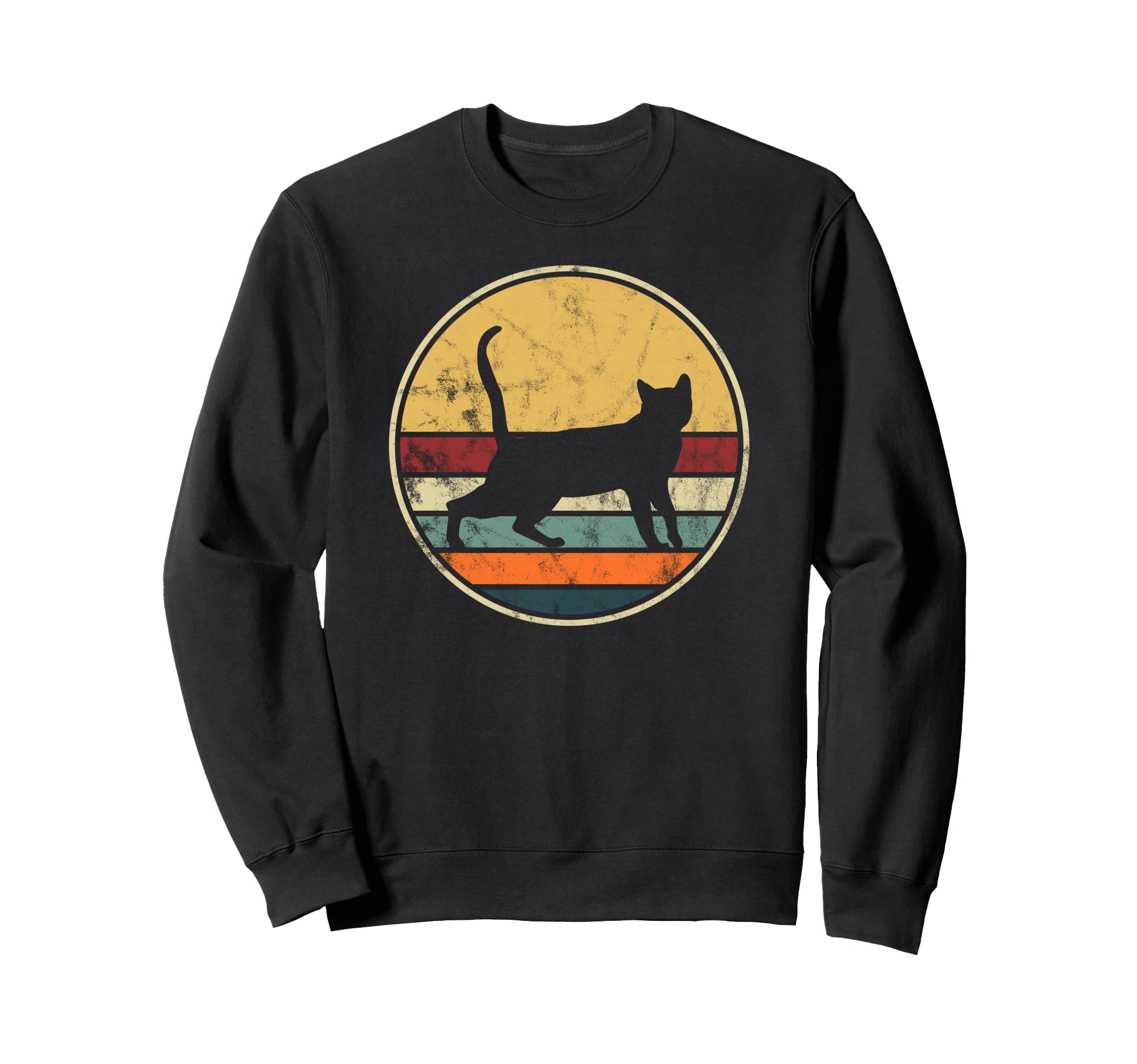Cat Outfit Distressed Kitty Kitten Sweatshirt - Unique Graphic Men Women - T-Shirt, Sweatshirt, Hoodie