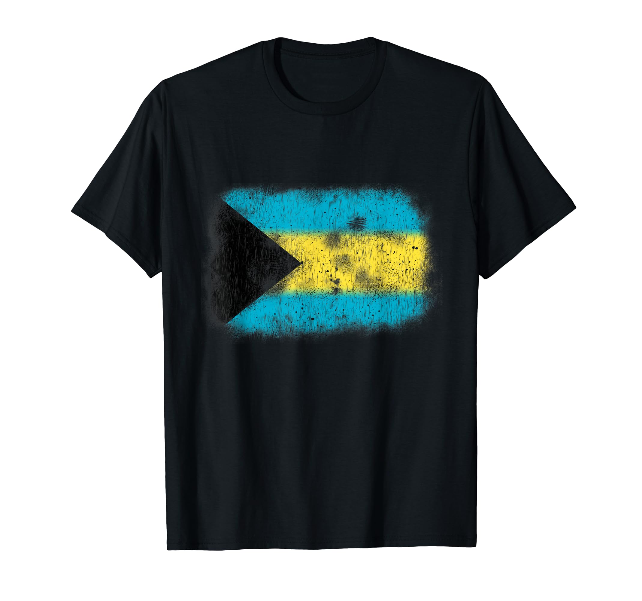 Bahamas Flag Distressed Bahamian Beach T-Shirt - Fun Novelty Design Unisex - T-Shirt, Sweatshirt, Hoodie