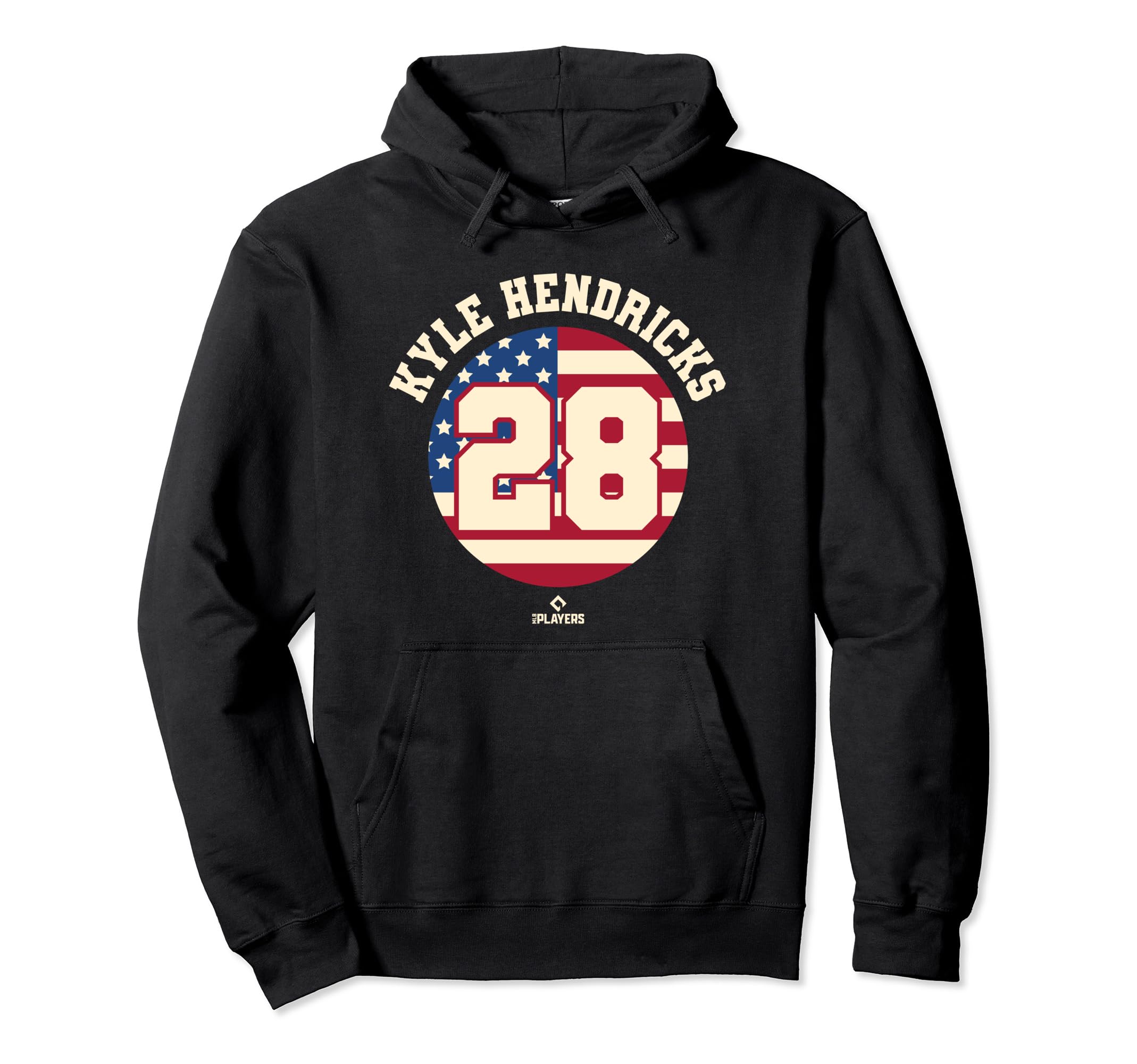 Kyle Hendricks American Flag Patriotic Hoodie - Custom Art Print Unisex - T-Shirt, Sweatshirt, Hoodie