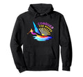 Radiant Surfer Conquer Waves Summer Hoodie - Custom Art Print for Adults - T-Shirt, Sweatshirt, Hoodie