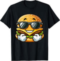 Cool Hamburger Cheeseburger with Sunglasses - Adult & Kids T-Shirts, Sweatshirts & Hoodies apparel design preview 1