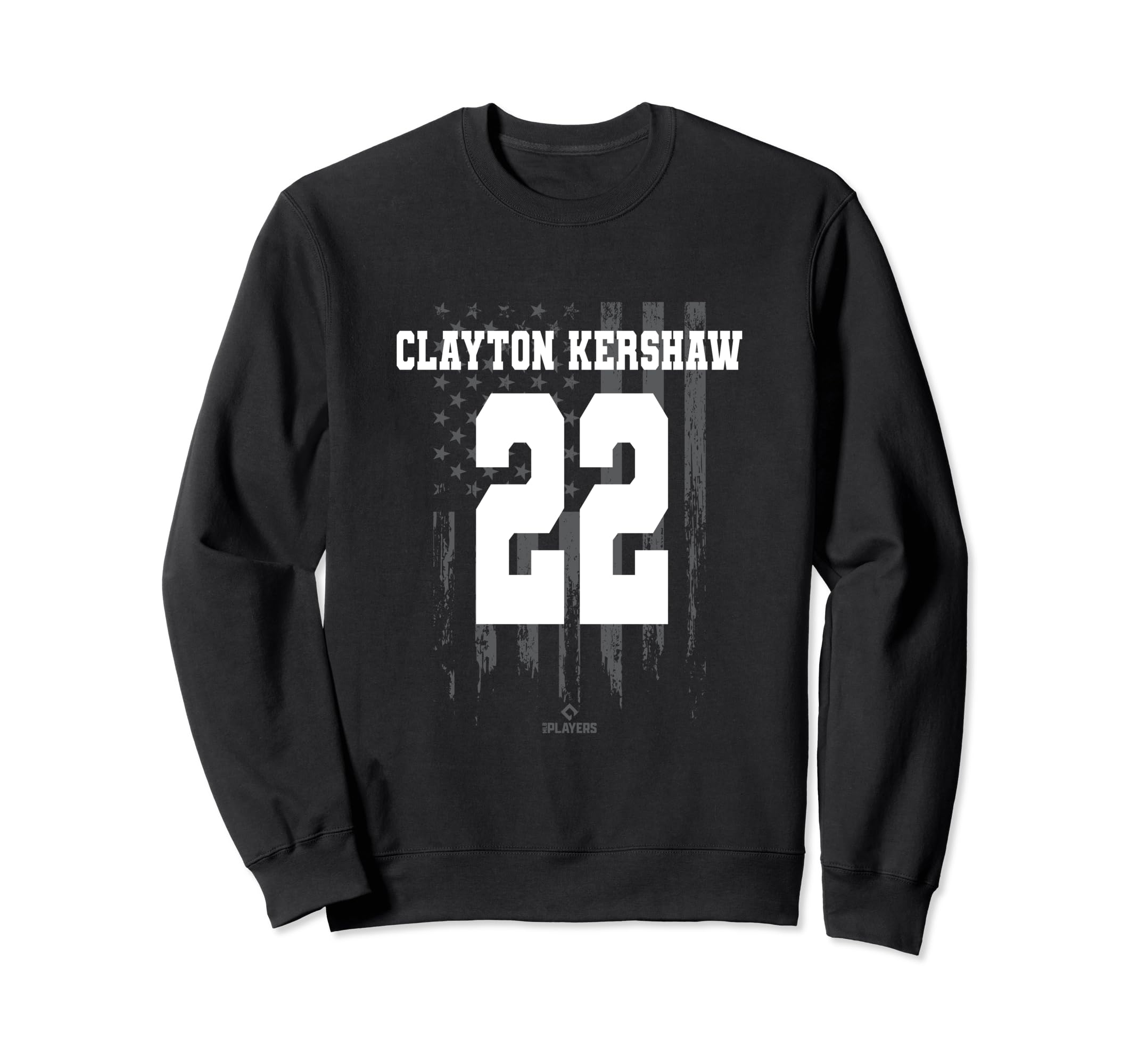 Clayton Kershaw Flag Baseball Los Sweatshirt - Minimalist Print for Adults - T-Shirt, Sweatshirt, Hoodie