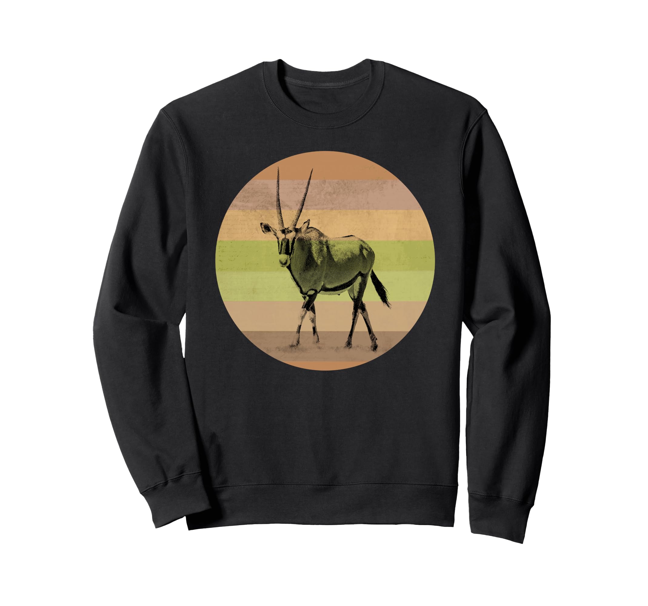 Oryx Antelope Gemsbok Picture Sunset Sweatshirt - Novelty Apparel Men Women - T-Shirt, Sweatshirt, Hoodie