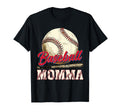 Momma Baseball Momma T-Shirt - Fun Novelty Design for Adults - T-Shirt, Sweatshirt, Hoodie