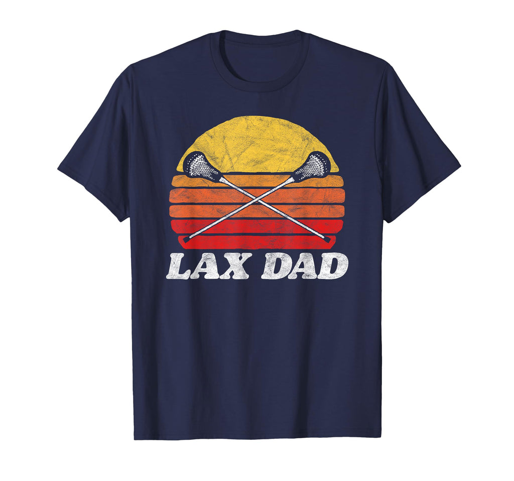 Lax Dad X Crossed Lacrosse Sticks 80S T-Shirt - Custom Art Print Men Women - T-Shirt, Sweatshirt, Hoodie