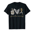 Funny Peace Love Running Gift Running T-Shirt - Unique Graphic Unisex - T-Shirt, Sweatshirt, Hoodie
