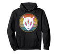 Glitch Alien Distressed Hoodie - Unique Graphic Unisex - T-Shirt, Sweatshirt, Hoodie