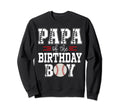 Papa Birthday Baseball Lover Sweatshirt - Custom Art Print for Adults - T-Shirt, Sweatshirt, Hoodie