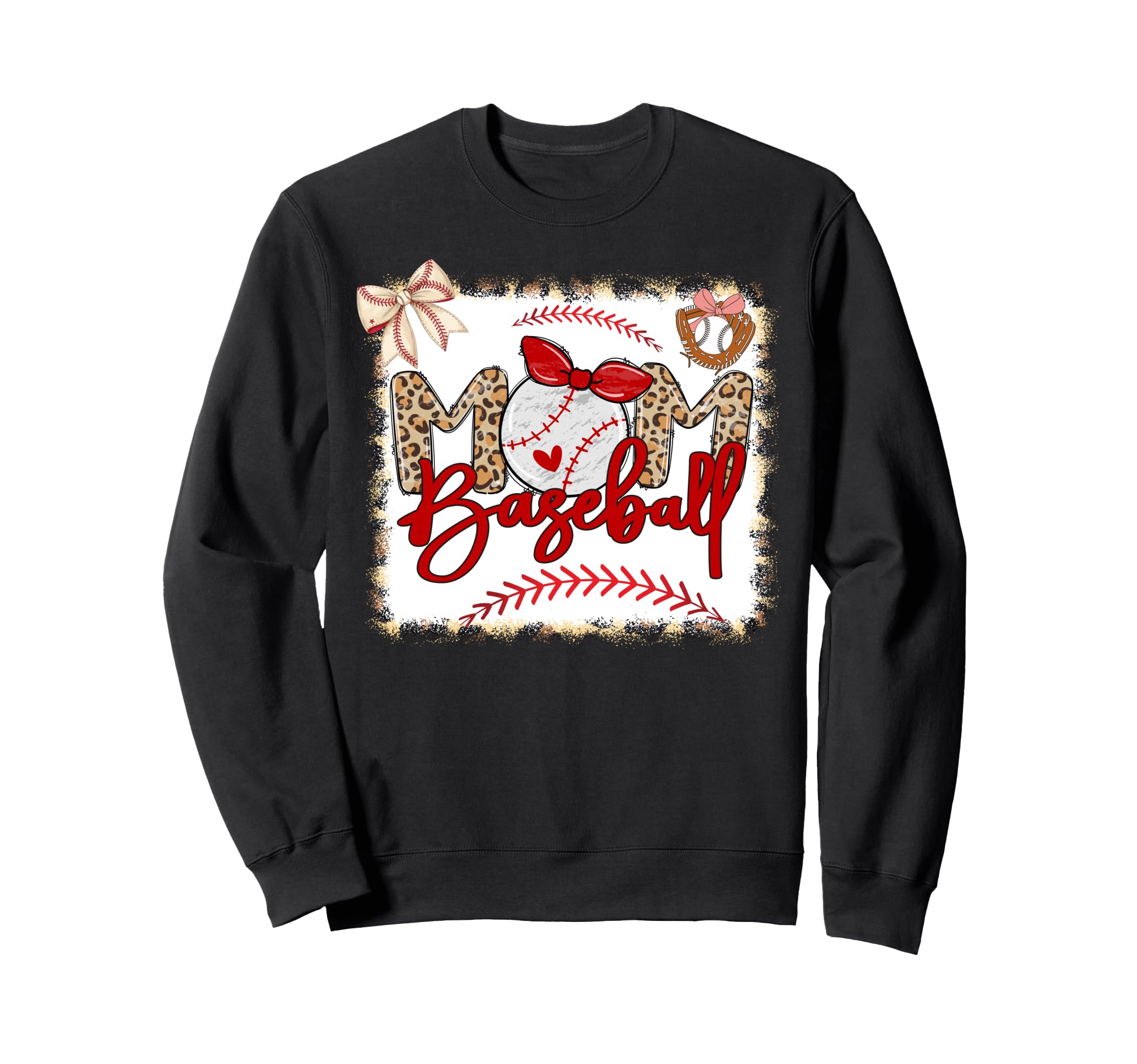 Baseball Mom Mama Mothers Day Baseball Sweatshirt - Unique Graphic Unisex - T-Shirt, Sweatshirt, Hoodie