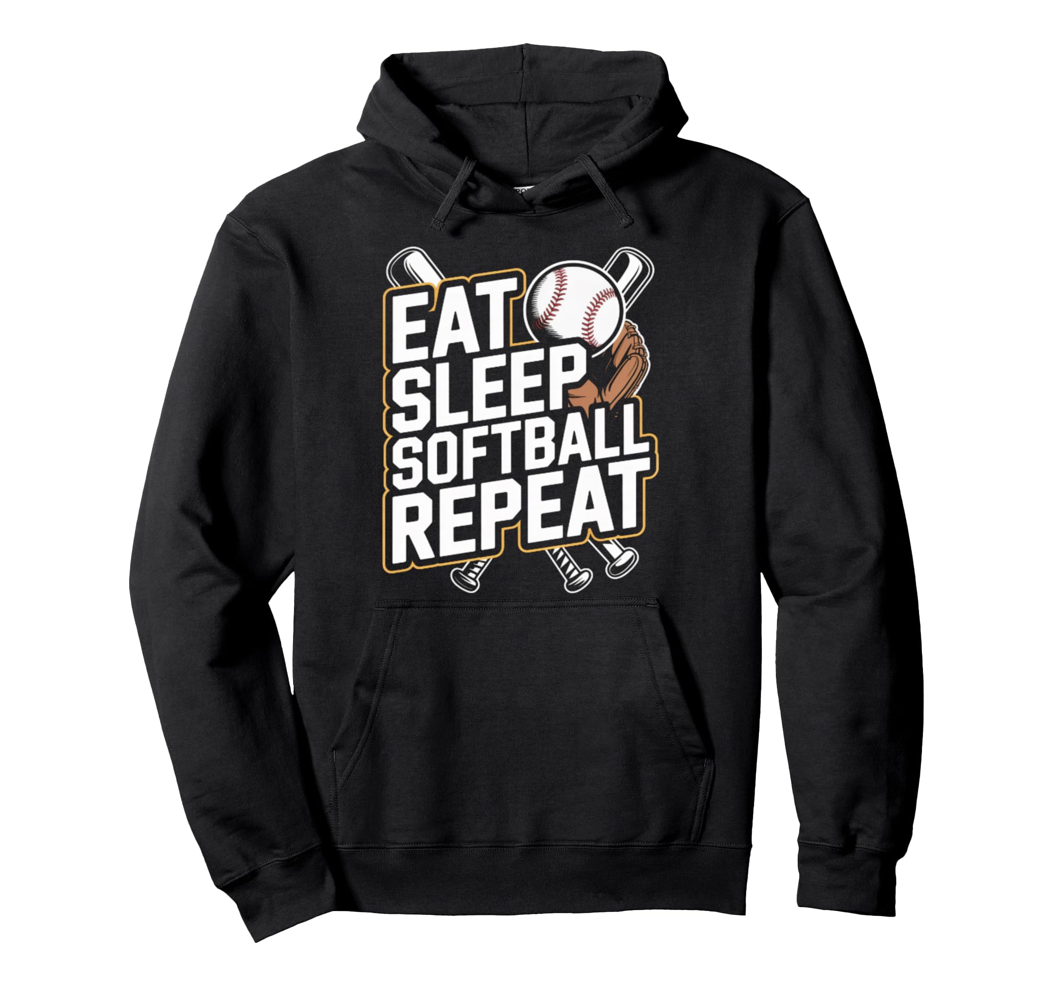 Softball Baseball Sports Sweatshirt - Novelty Apparel for Adults - T-Shirt, Sweatshirt, Hoodie