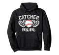 Baseball Catcher Mom Hearts Mom Hoodie - Casual Everyday Wear for Adults - T-Shirt, Sweatshirt, Hoodie