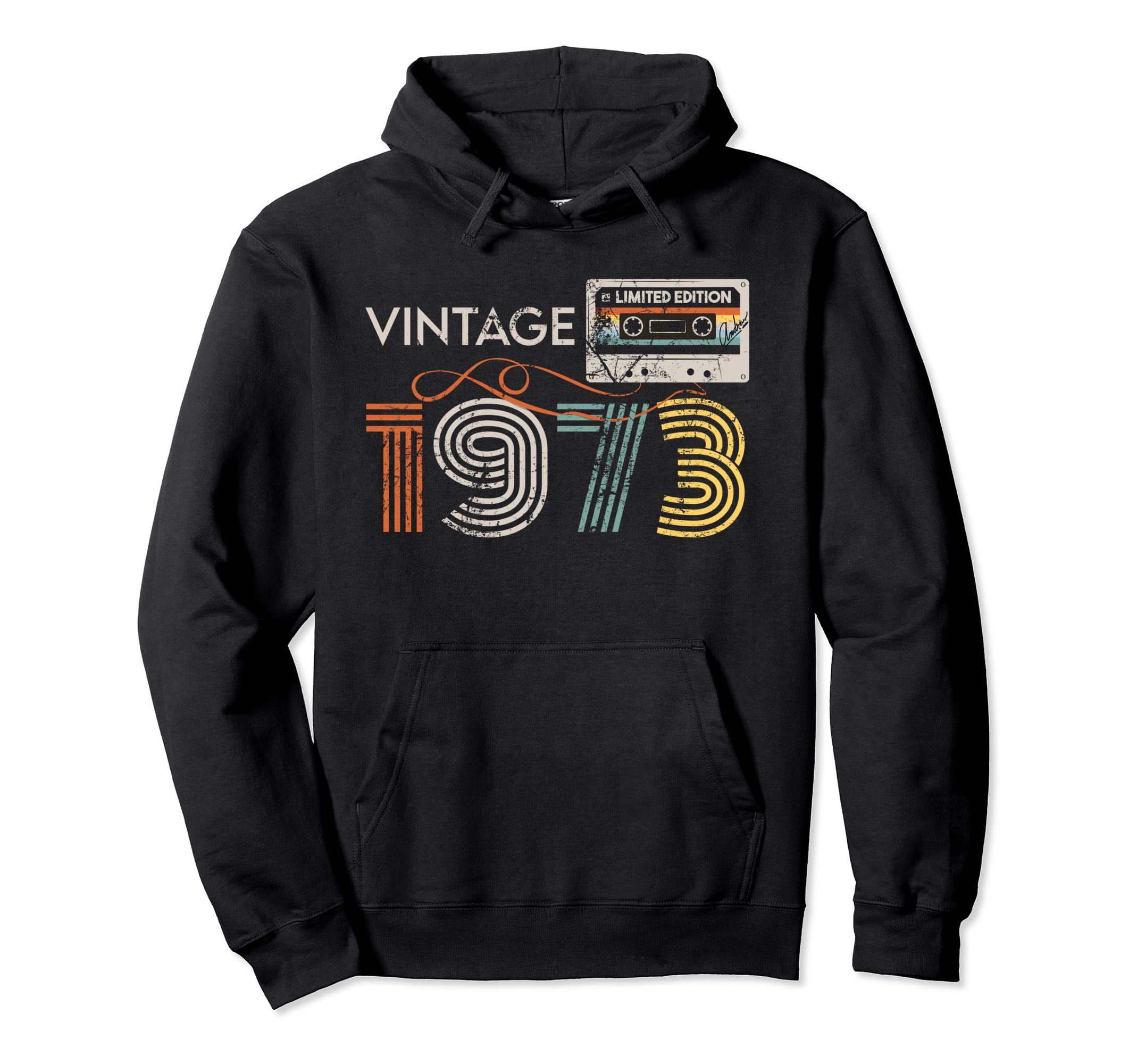 1973 48Th Birthday Gift Cassette Tape Hoodie - Minimalist Print Unisex - T-Shirt, Sweatshirt, Hoodie