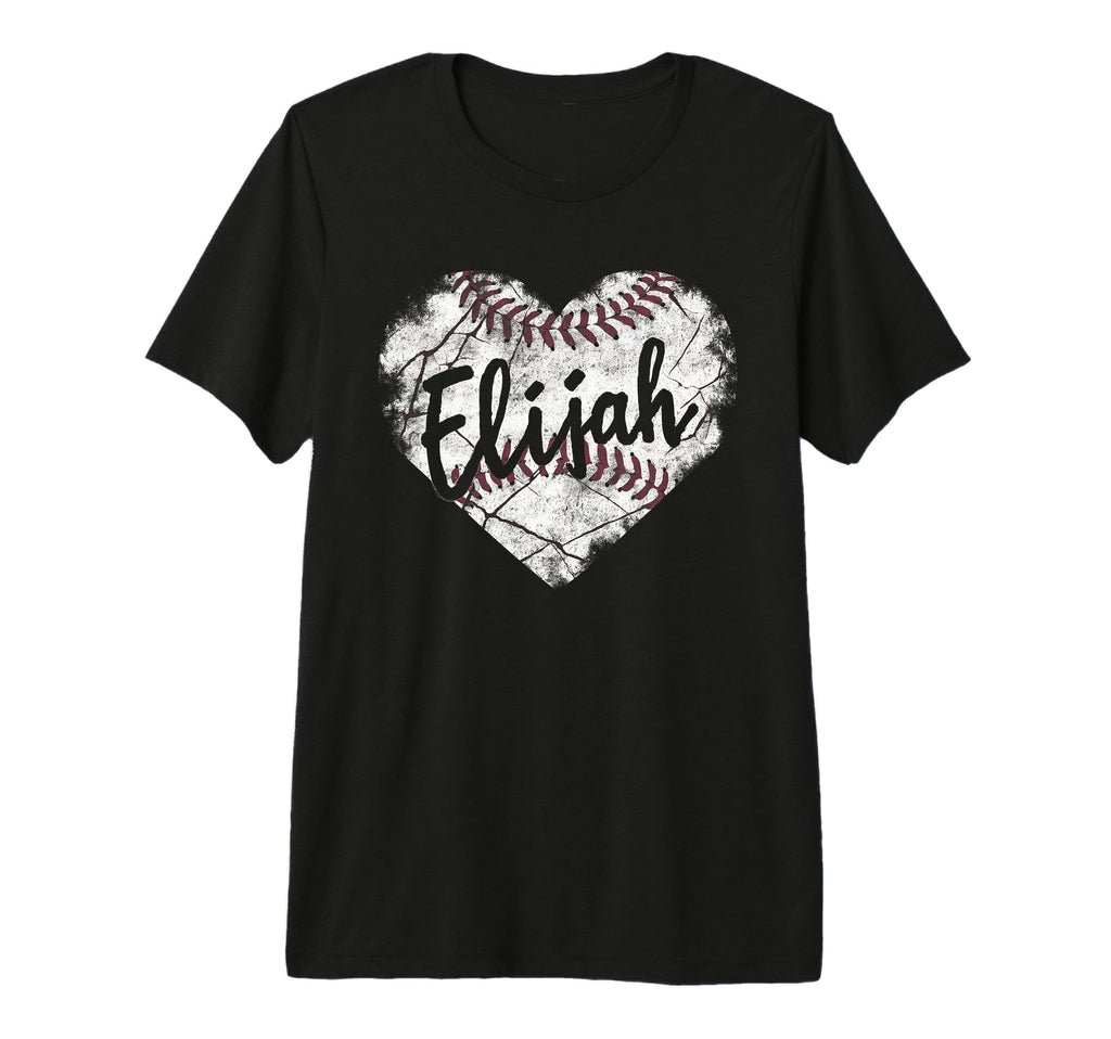 Elijah Baseball Personalized Name Mom T-Shirt - Unique Graphic Unisex - T-Shirt, Sweatshirt, Hoodie