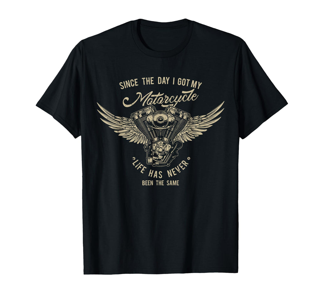 Motorcycle Winged Engine Bikers Gift T-Shirt - Graphic Print Unisex - T-Shirt, Sweatshirt, Hoodie