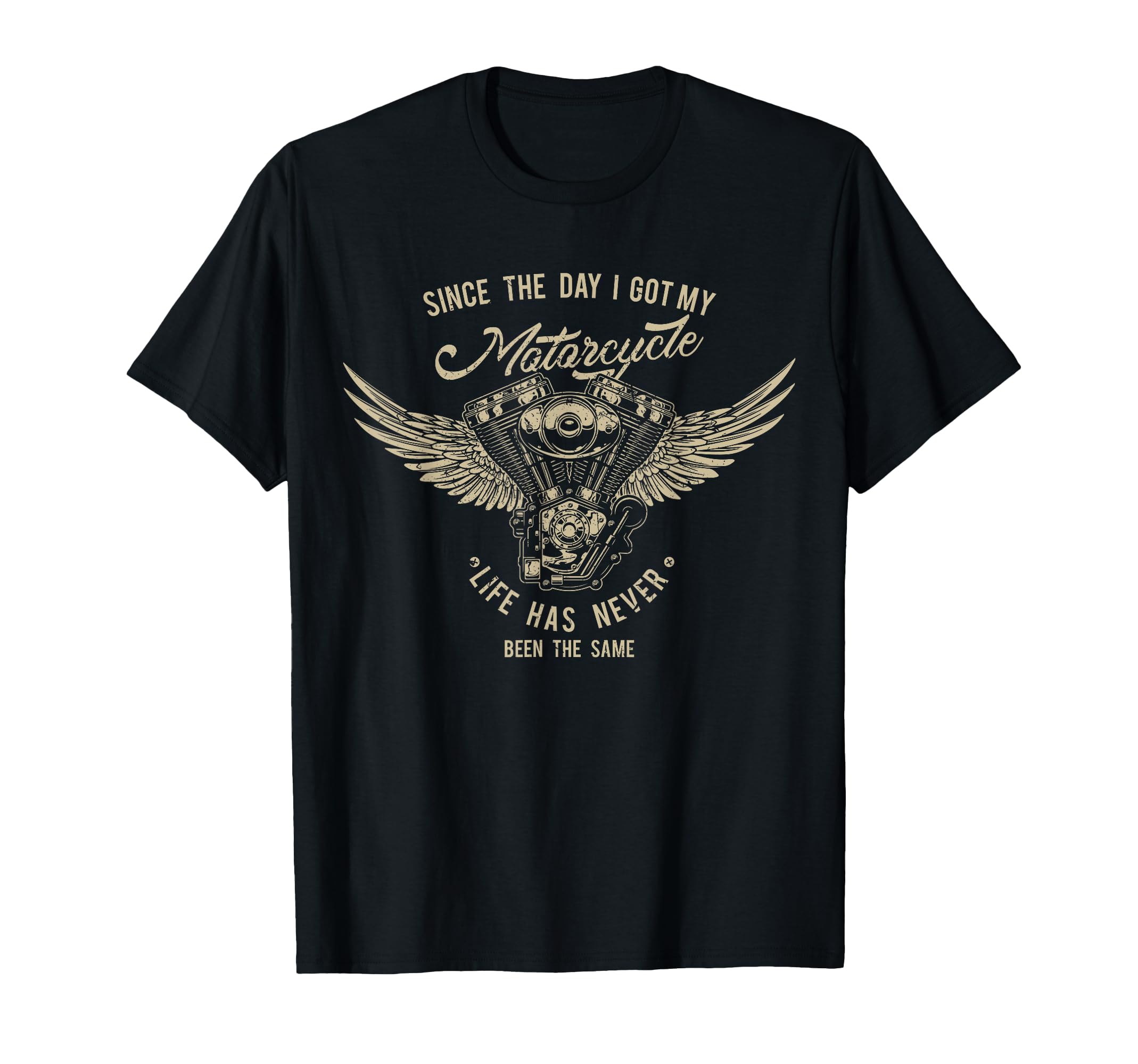 Motorcycle Winged Engine Bikers Gift T-Shirt - Graphic Print Unisex - T-Shirt, Sweatshirt, Hoodie