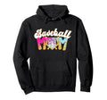 Baseball Mom Coquette Bow Mothers Day Hoodie - Novelty Apparel for Adults - T-Shirt, Sweatshirt, Hoodie