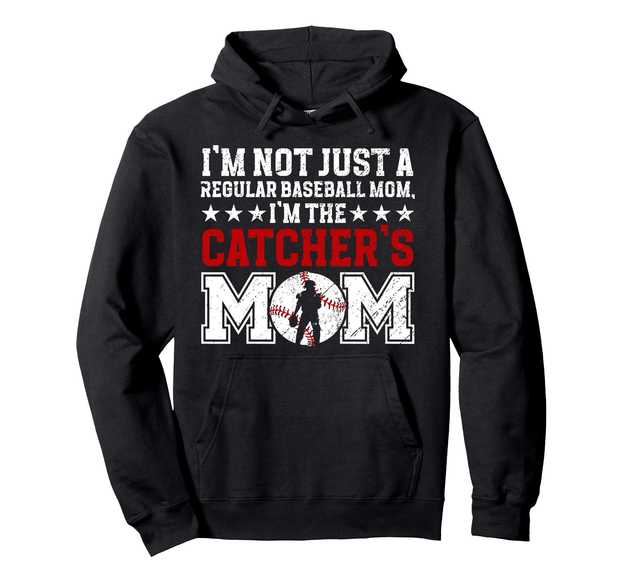 Im Baseball Catcher Mom Baseball Hoodie - Custom Art Print Men Women - T-Shirt, Sweatshirt, Hoodie