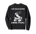 Roller Skating Disco Derby Skates Sweatshirt - Custom Art Print Unisex - T-Shirt, Sweatshirt, Hoodie