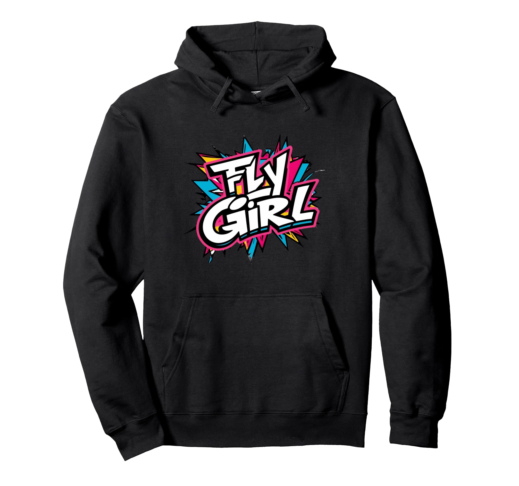 Fly 80S 90S Old School Hip Hop Graffiti Hoodie - Novelty Apparel Unisex - T-Shirt, Sweatshirt, Hoodie