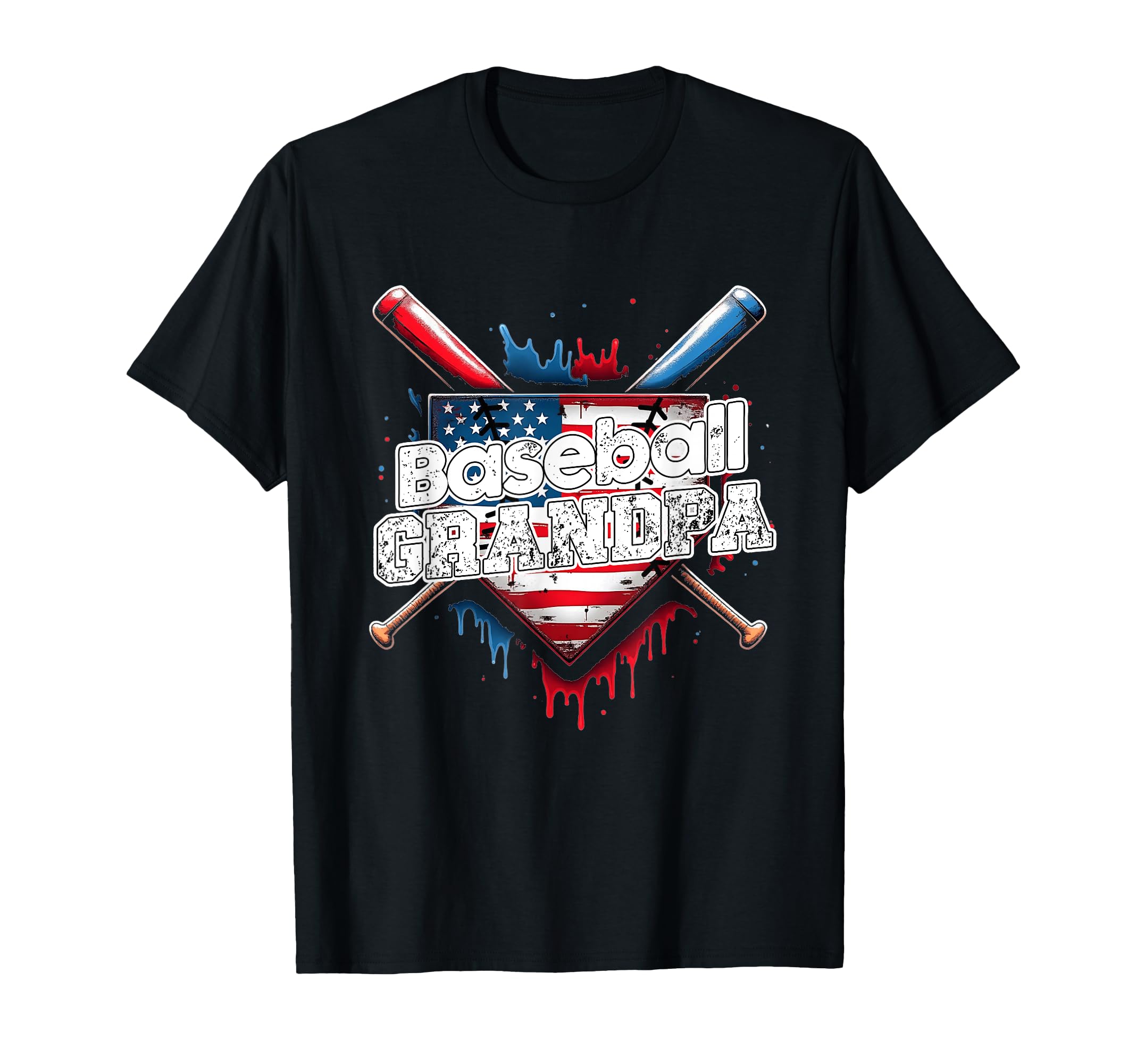 Baseball Grandpa Ice Cream Drip T-Shirt - Casual Everyday Wear for Adults - T-Shirt, Sweatshirt, Hoodie