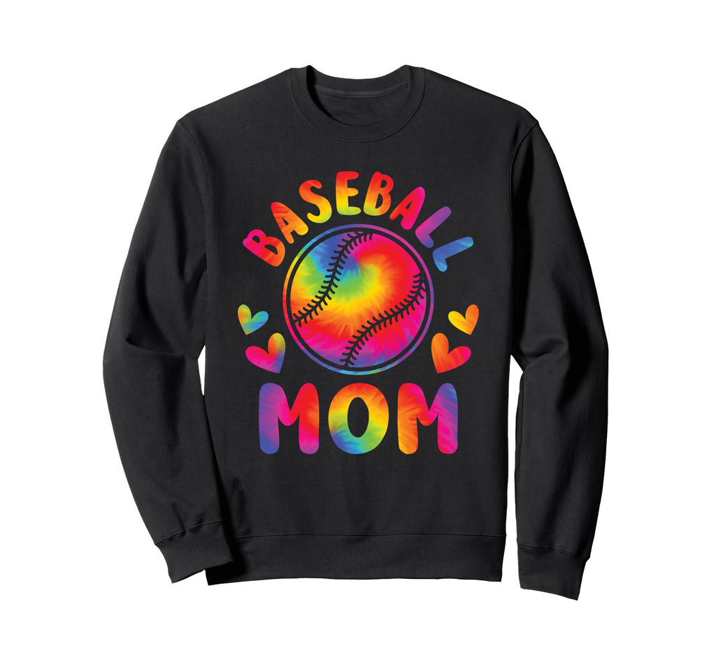 Baseball Mom Colorful Baseball Sweatshirt - Unique Graphic for Adults - T-Shirt, Sweatshirt, Hoodie