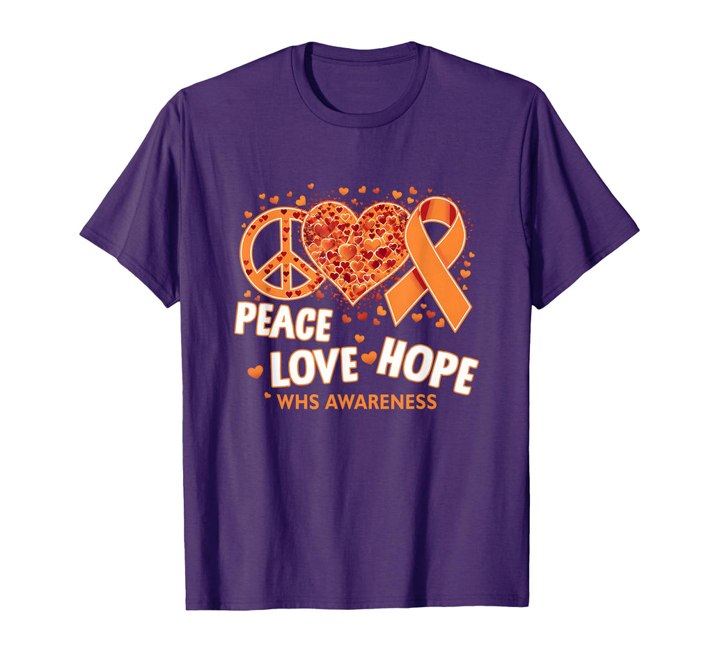 Peace Love Wolf Hirschhorn T-Shirt - Fun Novelty Design for Adults - T-Shirt, Sweatshirt, Hoodie