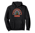 Nama Groovy Grandma Rainbow Boho Hoodie - Graphic Print Unisex - T-Shirt, Sweatshirt, Hoodie