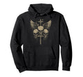 Skull Cross Y2K Grunge Aesthetic Alt Hoodie - Aesthetic Graphic Men Women - T-Shirt, Sweatshirt, Hoodie