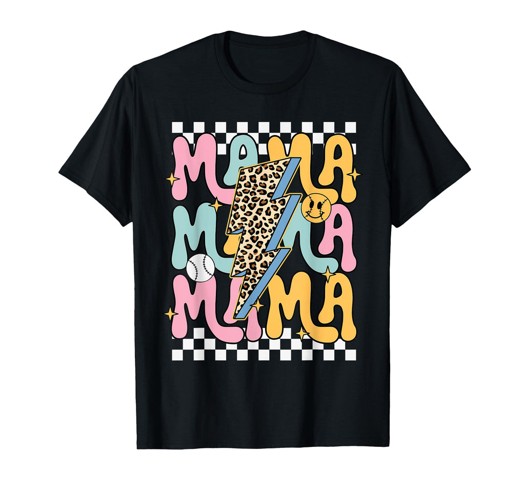 Mama Leopard Lightning Bolt Baseball T-Shirt - Streetwear Style Men Women - T-Shirt, Sweatshirt, Hoodie