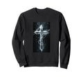 Gothic Cross Grunge Aesthetic Sweatshirt - Fun Novelty Design for Adults - T-Shirt, Sweatshirt, Hoodie