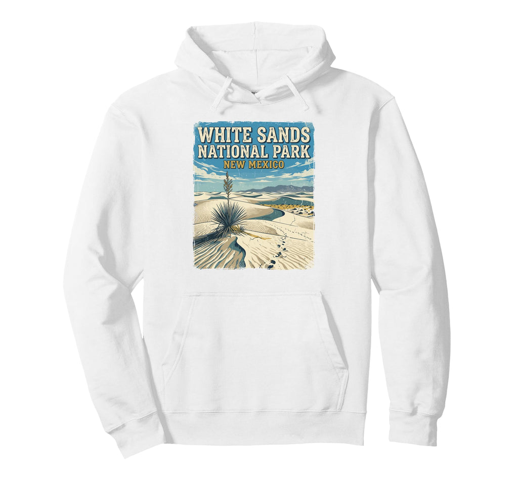White Sands National Park New Mexico Hoodie - Novelty Apparel for Adults - T-Shirt, Sweatshirt, Hoodie
