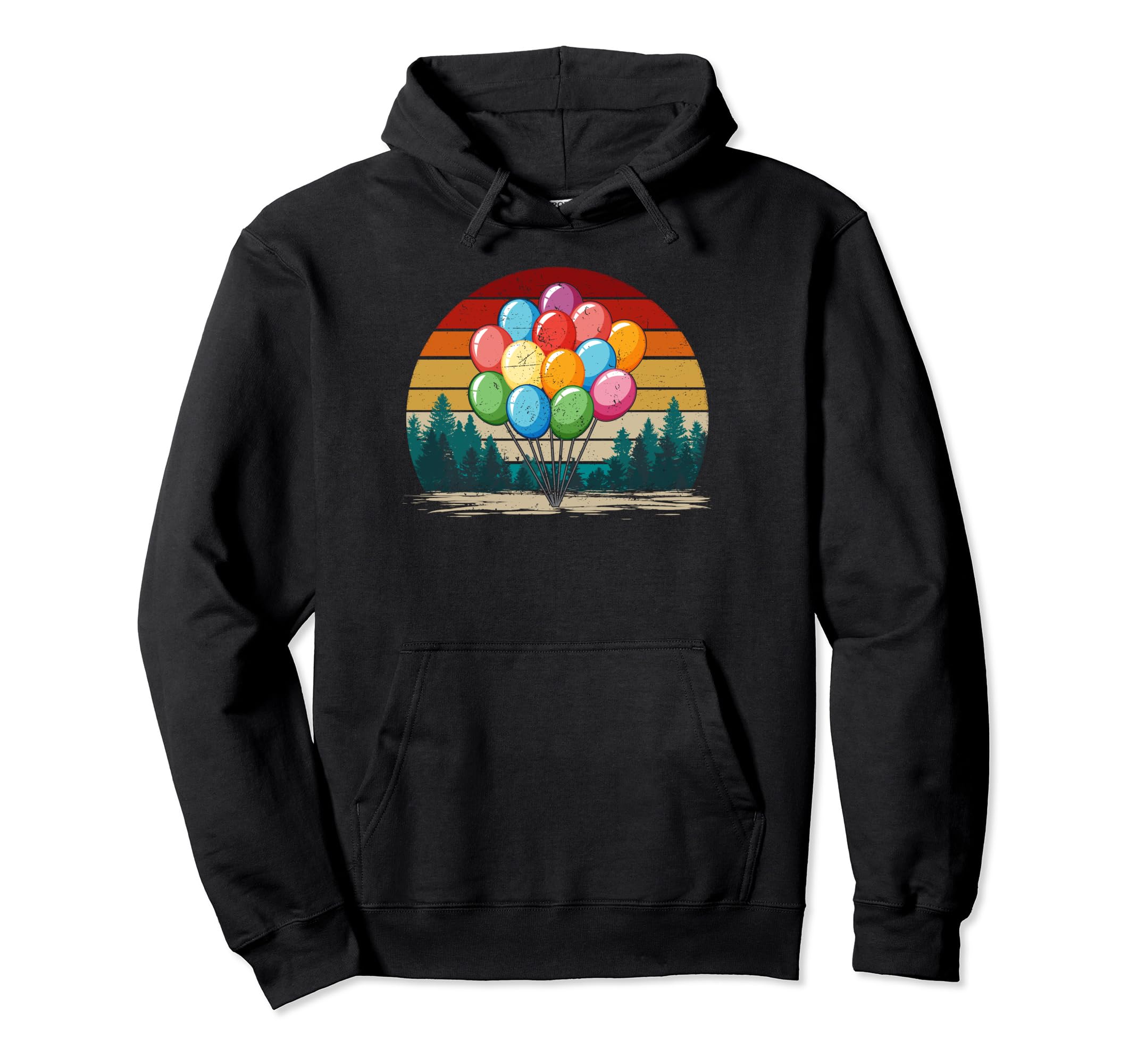 Balloon Distressed Balloon Hoodie - Graphic Print Unisex - T-Shirt, Sweatshirt, Hoodie