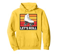 Let S Roll Roller Skating Skater Skate 70S Hoodie - Novelty Apparel Unisex - T-Shirt, Sweatshirt, Hoodie