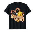 Baseball Auntie Heart Softball Aunt T-Shirt - Aesthetic Graphic for Adults - T-Shirt, Sweatshirt, Hoodie